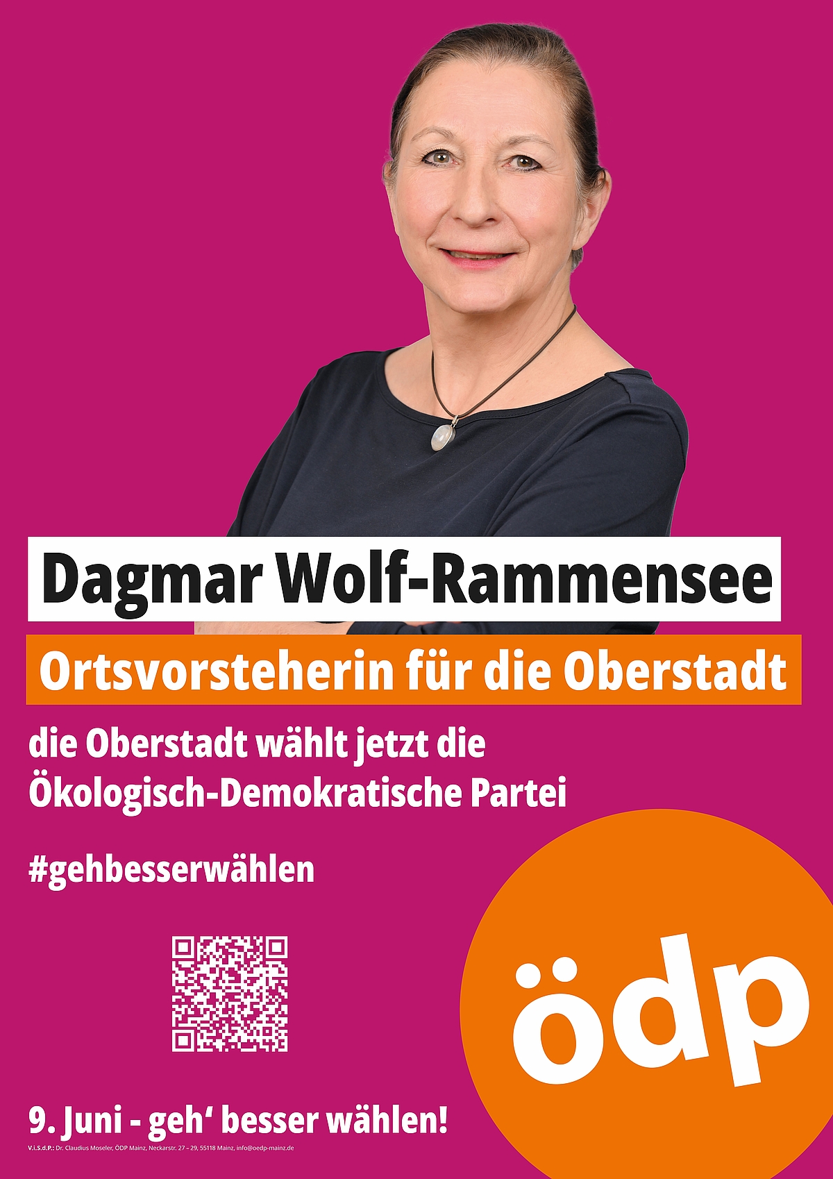 Wahlplakat Dagmar Wolf-Rammensee