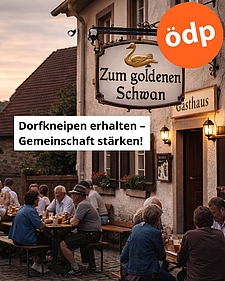 Dorfkneipe mit Gästen